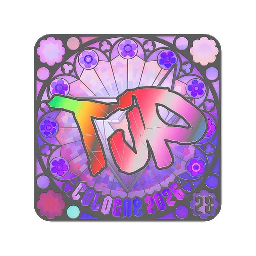 Наклейка | TjP (голографическая, итоговая) | Кёльн-2026
