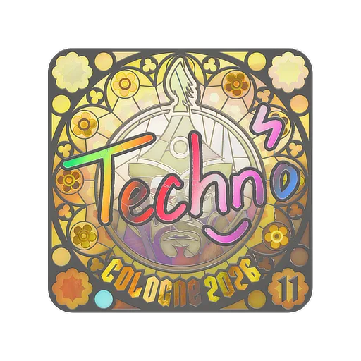 Sticker | Techno4K (Holo, Ranked) | Cologne 2026