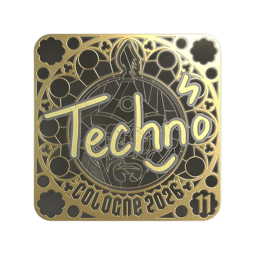 Sticker | Techno4K (Gold, Ranked) | Cologne 2026