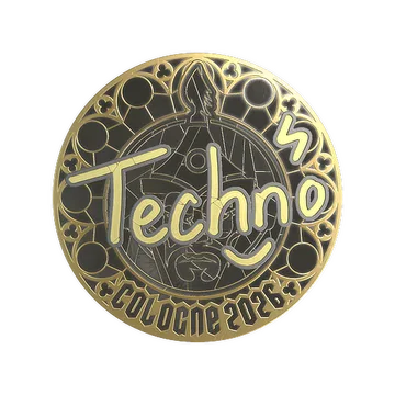 Sticker | Techno4K (Gold) | Cologne 2026