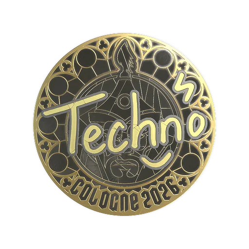 Sticker | Techno4K (Gold) | Cologne 2026