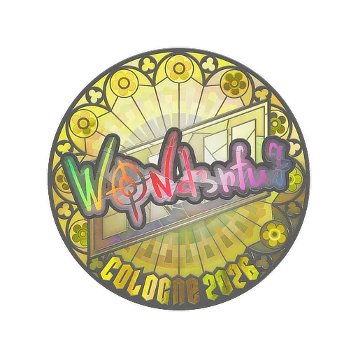 Sticker | w0nderful (Holo) | Cologne 2026