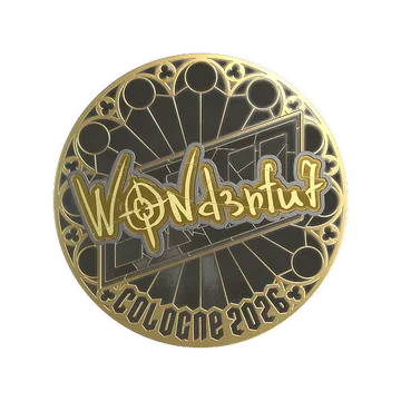 Sticker | w0nderful (Gold) | Cologne 2026