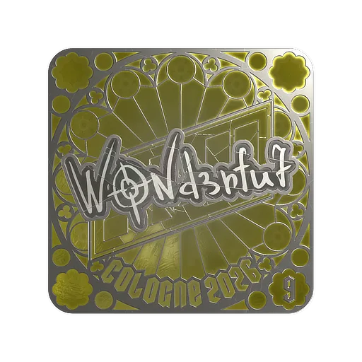 Sticker | w0nderful (Foil, Ranked) | Cologne 2026