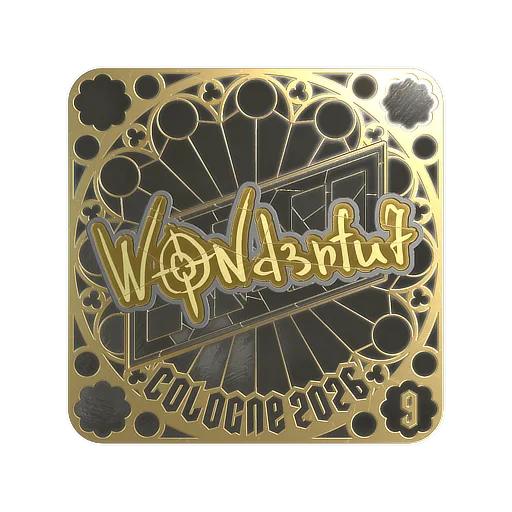 Sticker | w0nderful (Gold, Ranked) | Cologne 2026