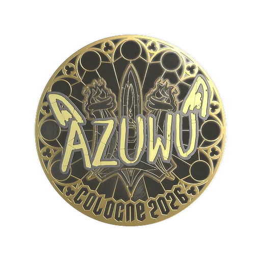 Sticker | AZUWU (Gold) | Cologne 2026
