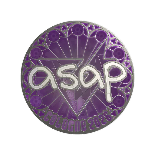 Наклейка | asap (металлическая) | Кёльн-2026