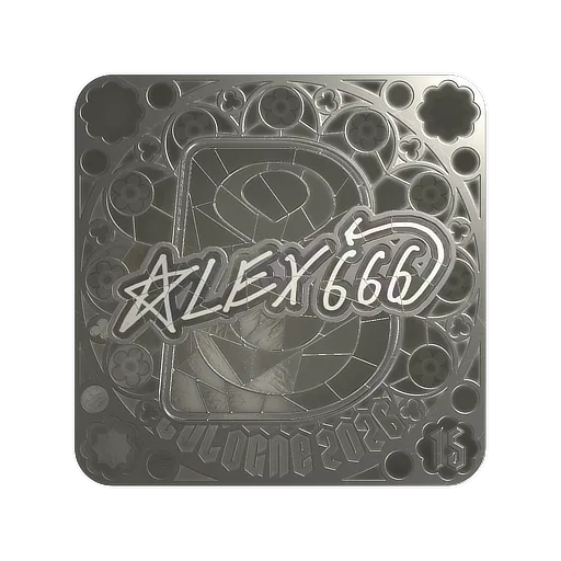 Наклейка | alex666 (металлическая, итоговая) | Кёльн-2026