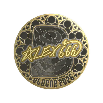 Sticker | alex666 (Gold) | Cologne 2026