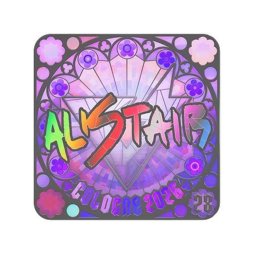 Наклейка | aliStair (голографическая, итоговая) | Кёльн-2026