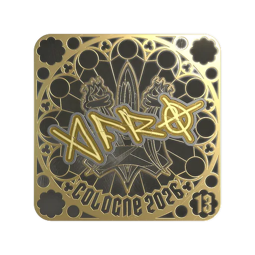 Sticker | afro (Gold, Ranked) | Cologne 2026