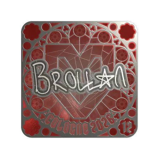 Наклейка | Brollan (металлическая, итоговая) | Кёльн-2026