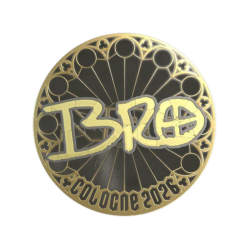 Наклейка | br0 (золотая) | Кёльн-2026