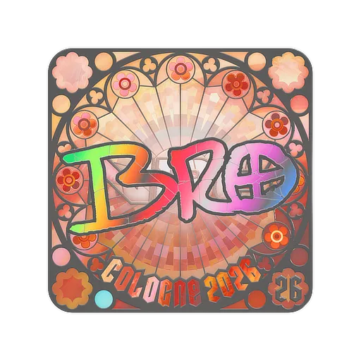 Наклейка | br0 (голографическая, итоговая) | Кёльн-2026