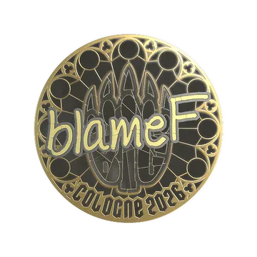 Sticker | blameF (Gold) | Cologne 2026