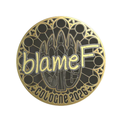 Sticker | blameF (Gold) | Cologne 2026