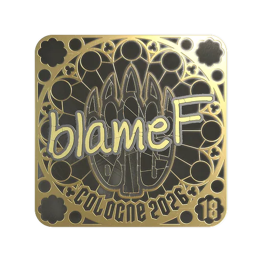 Наклейка | blameF (золотая, итоговая) | Кёльн-2026