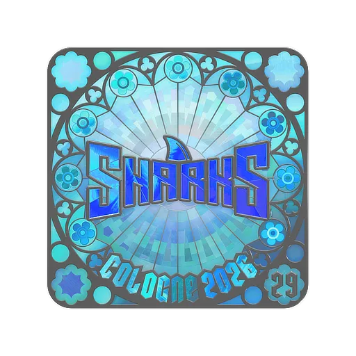 Наклейка | Sharks Esports (голографическая, итоговая) | Кёльн-2026