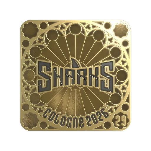 Наклейка | Sharks Esports (золотая, итоговая) | Кёльн-2026