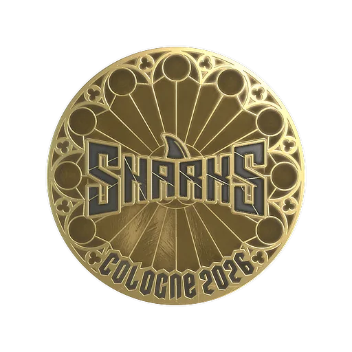 Sticker | Sharks Esports (Gold) | Cologne 2026