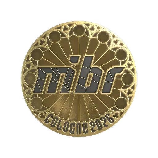 Наклейка | MIBR (золотая) | Кёльн-2026