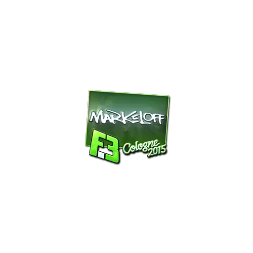 Sticker | markeloff (Foil) | Cologne 2015
