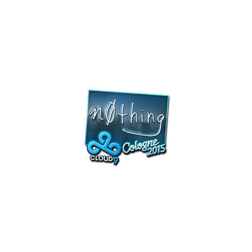 Наклейка | n0thing (металлическая) | Кёльн-2015