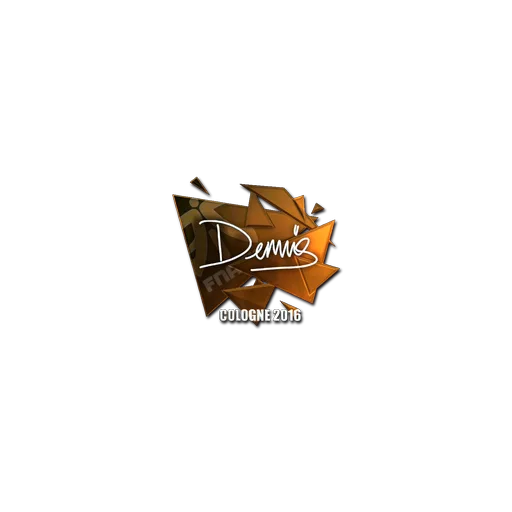 Наклейка | dennis (металлическая) | Кёльн-2016