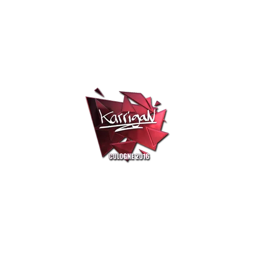 Наклейка | karrigan (металлическая) | Кёльн-2016