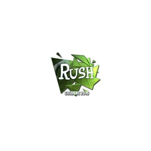 Наклейка | RUSH (металлическая) | Кёльн-2016