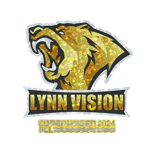 Наклейка | Lynn Vision (с блёстками) | Копенгаген-2024