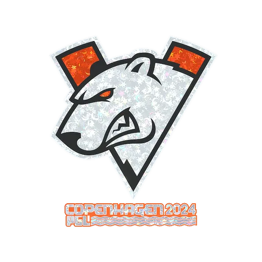 Наклейка | Virtus.pro (с блёстками) | Копенгаген-2024