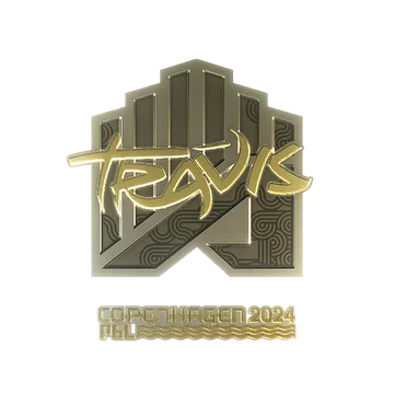 Sticker | TRAVIS (Gold) | Copenhagen 2024