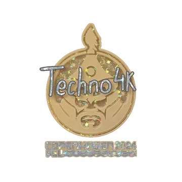 Sticker | Techno4K (Glitter) | Copenhagen 2024