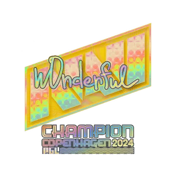 Sticker | w0nderful (Holo, Champion) | Copenhagen 2024
