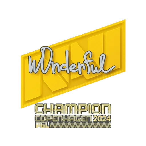 Наклейка | w0nderful (чемпион) | Копенгаген-2024