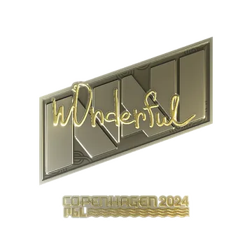 Sticker | w0nderful (Gold) | Copenhagen 2024