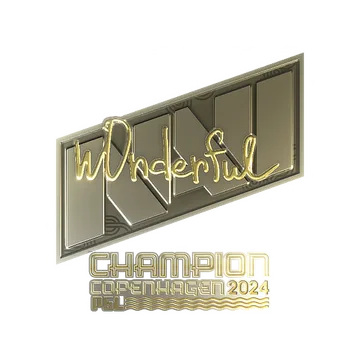 Sticker | w0nderful (Gold, Champion) | Copenhagen 2024