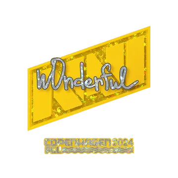 Sticker | w0nderful (Glitter) | Copenhagen 2024
