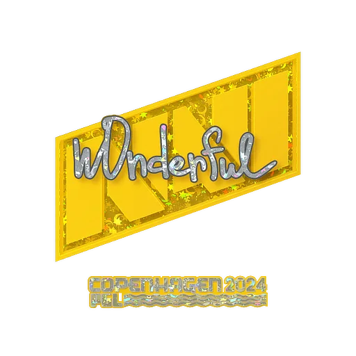 Sticker | w0nderful (Glitter) | Copenhagen 2024