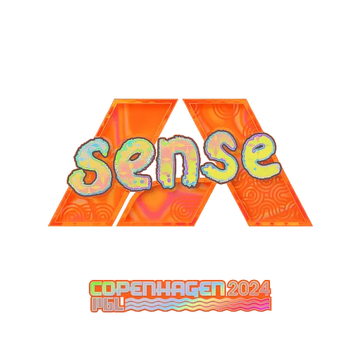 Наклейка | sense (голографическая) | Копенгаген-2024