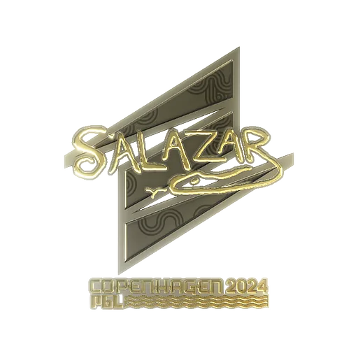 Наклейка | salazar (золотая) | Копенгаген-2024
