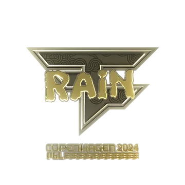 Sticker | rain (Gold) | Copenhagen 2024