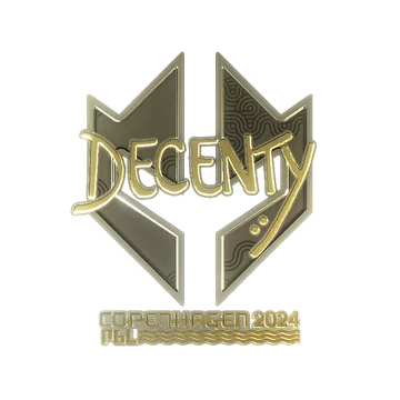 Sticker | decenty (Gold) | Copenhagen 2024