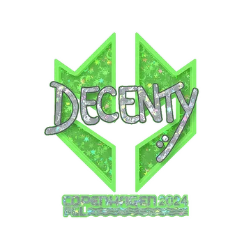 Sticker | decenty (Glitter) | Copenhagen 2024