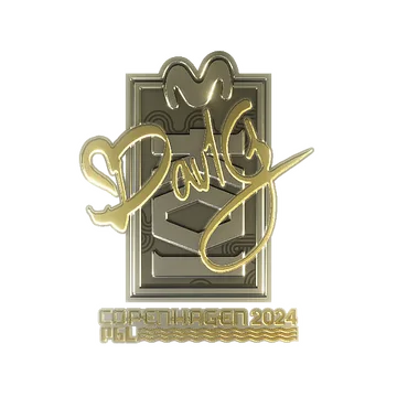 Sticker | dav1g (Gold) | Copenhagen 2024