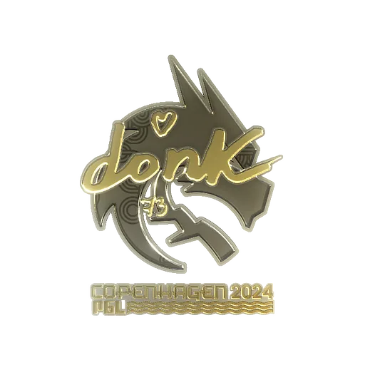Sticker | donk (Gold) | Copenhagen 2024