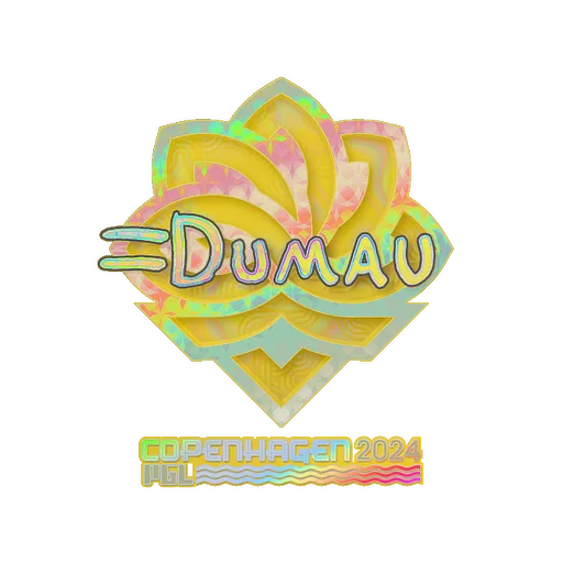 Наклейка | dumau (голографическая) | Копенгаген-2024