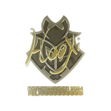 Sticker | HooXi (Gold) | Copenhagen 2024