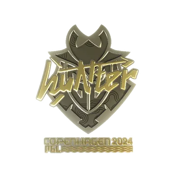 Sticker | huNter- (Gold) | Copenhagen 2024